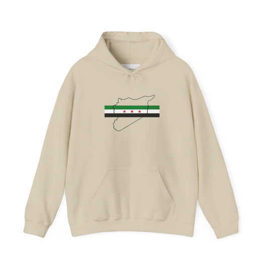 A Map/Flag Syria Hoodie